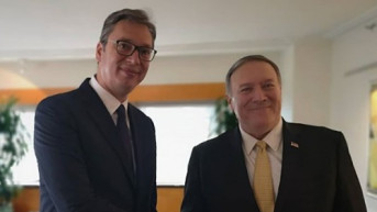 Aleksandar Vučić i Majk Pompeo 
