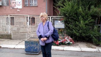 Rada Trajković na mestu ubistva Olivera Ivanovića
