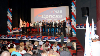 Predizborni skup Srpske liste u Zubinom Potoku