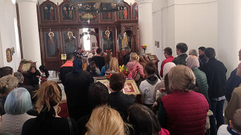 Liturgija u crkvi Sv. Petke u Lapljem Selu