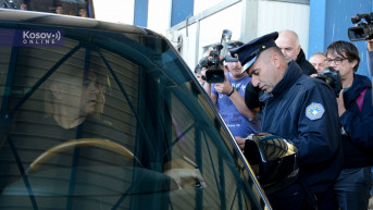Zaustavljanje Zvezdana Terzića na prelazu Jarinje Zaustavljanje Zvezdana Terzića na prelazu Jarinje