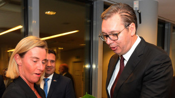 Aleksandar Vučić i Federika Mogerini 