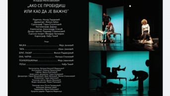"Ako se probudiš ili kao da je važno" - plakat predstave