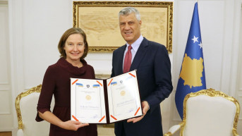Linda Van Gelder i Hašim Tači 