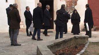 Nikolas Džaikobi tokom posete Pećkoj Patrijaršiji