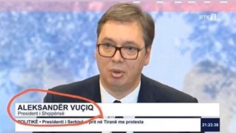 Vučić pogrešno potpisan