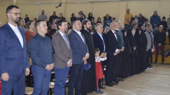Sveti Sava u školi "Kralj Milutin" u Gračanici