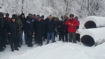 Protesti Srba kod Obereke