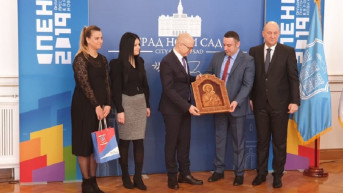 Srđan Popović i gradonačelnik Novog Sada