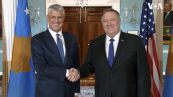 Hašim Tači i Majk Pompeo Hašim Tači i Majk Pompeo
