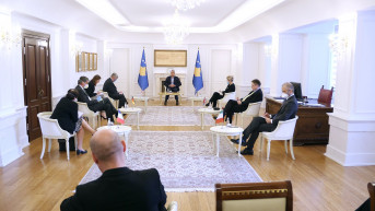 Hašim Tači i ambasadori zemalja Kvinte 