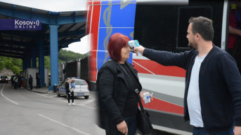 Administrativni prelaz Jarinje - merenje temperature i kontrola