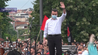Aljbin Kurti - Protest u Prištini