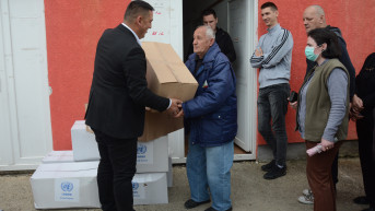 Spirić - podela paketa humanitarne pomoći