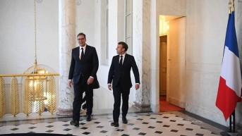 Aleksandar Vučić i Emanuel Makron 