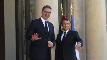 Aleksandar Vučić i Emanuel Makron 