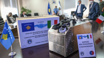 KFOR Donation Ozone Machine for KP of Pristina