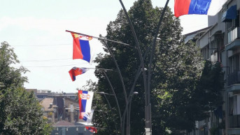 Severna Mitrovica okićena zastavama Srbije Severna Mitrovica okićena zastavama Srbije