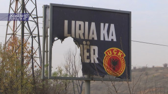 Zapaljen bilbord u Gračanici
