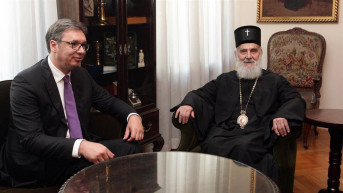 Predsednik Vučić i patrijarh Irinej Predsednik Vučić i patrijarh Irinej