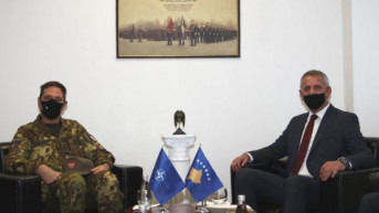 Anton Ćuni i komandant Kfora