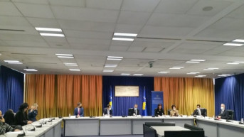 Avdulah Hoti na konferenciji o žrtvama nasilja. Avdulah Hoti na konferenciji o žrtvama nasilja.