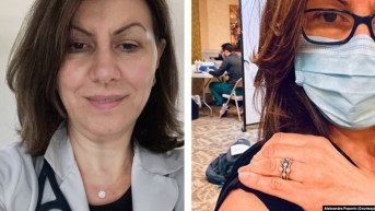 Aleksandra Popović, internista iz Čikaga, dobila je Fajzerovu vakcinu u petak, 18. decembra 2020. Aleksandra Popović, internista iz Čikaga, dobila je Fajzerovu vakcinu u petak, 18. decembra 2020.