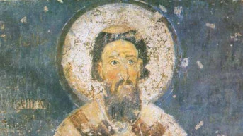 Sveti Sava freska u manastiru Mileševa XIII vek Sveti Sava freska u manastiru Mileševa XIII vek