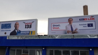 Bilbordi političkih stranaka za izbore na Kosovu