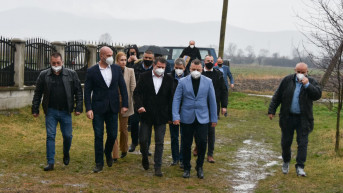 Predstavnici Srpske liste tokom posete Novom Brdu, Pasjanu i Partešu