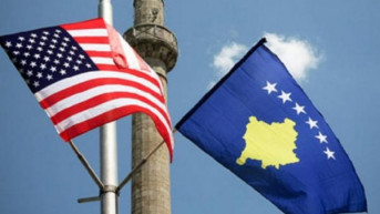 Zastave Amerike i Kosova Zastave Amerike i Kosova