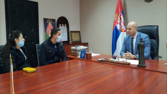 Načelnik KM okruga Slavko Simić sa građanima