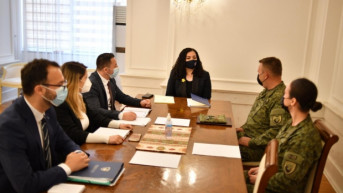 Osmani sa ministrom odbrane i komandantom