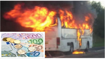 autobus požar novac
