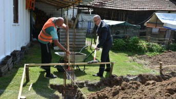 Rakić i Perić polažu kamen temeljac Rakić i Perić polažu kamen temeljac