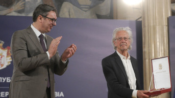 Aleksandar Vučić i Peter Handke Aleksandar Vučić i Peter Handke