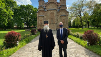 Episkop Teodosije i Majkl Devenport