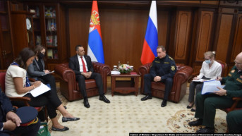 Vulin sa komadantom Ruske nacionalne garde Rosgvardije Viktorom Zolotovim u Moskvi