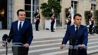 Aljbin Kurti i Emanuel Makron