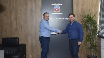 Popović i Bogdanović potpisali sporazum o bratimljenju opština gračanice u Centar Skoplje Popović i Bogdanović potpisali sporazum o bratimljenju opština gračanice u Centar Skoplje