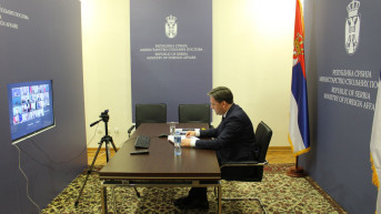 Selaković tokom onlajn sastanka Berlinski proces