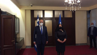 Vjosa Osmani i Nikos Dendias