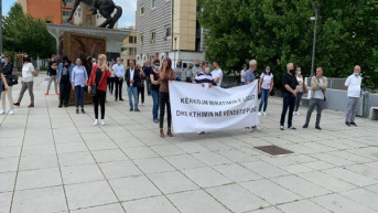 protest radnika Lutrije Kosova