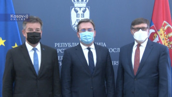Nikola Selaković sa Lajčakom i Palmerom Nikola Selaković sa Lajčakom i Palmerom