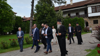 Državni sekretar Berger i episkop Teodosije sa saradnicima