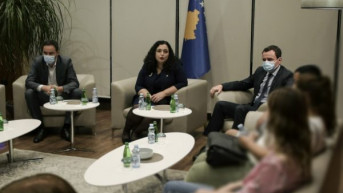 Konjufca, Osmani i Kurti na aerodromu sa preživelima nesreće u Hrvatskoj