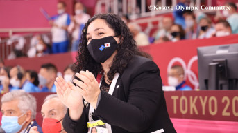 Osmani na meču Distrije Krasnići Osmani na meču Distrije Krasnići