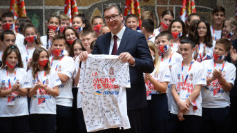 Vučić sa mladim sportisima, učesnicima kampa Srbija te zove 2021