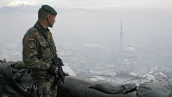 Nemački vojnik u sastavu NATO misije na Kosovu Nemački vojnik u sastavu NATO misije na Kosovu