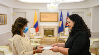 Vjosa Osmani sa ambasadorkom Kolumbije